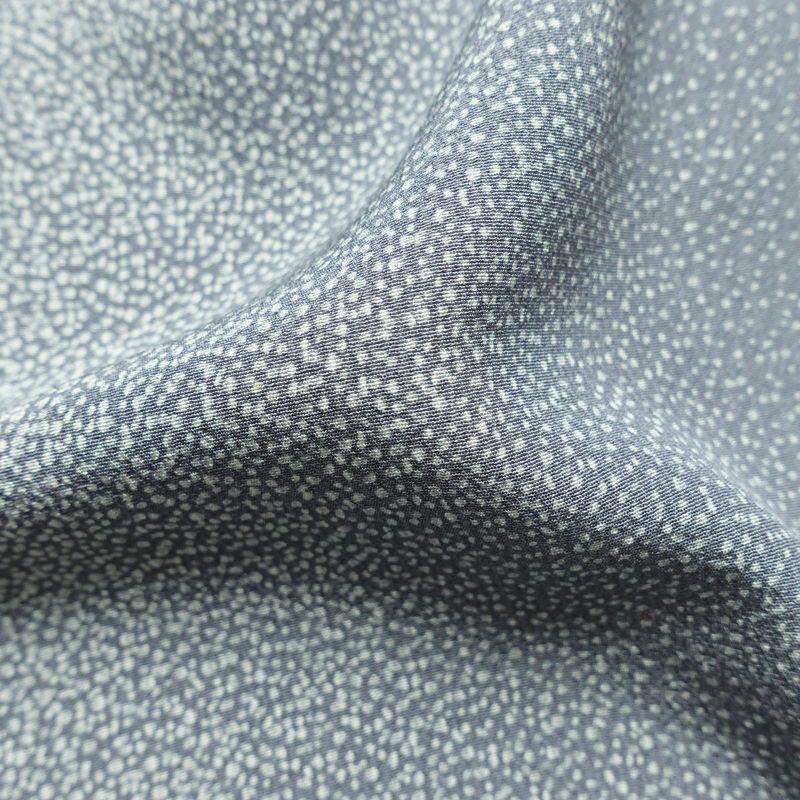 単衣 小紋 良品 縮緬 正絹 その他の柄 単衣仕立て 身丈163cm 裄丈64.5cm リサイクル着物 着物 青・紺_画像21