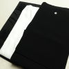 喪服 美品 袷喪服 落款入り しつけ糸付き 縮緬 五つ紋付き 正絹 無地 袷仕立て 身丈164.5cm 裄丈68cm リサイクル着物 着物 未使用品 黒_画像1