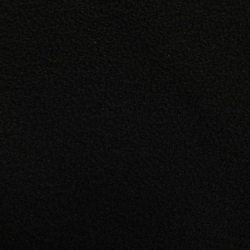 喪服 美品 袷喪服 落款入り しつけ糸付き 縮緬 五つ紋付き 正絹 無地 袷仕立て 身丈164.5cm 裄丈68cm リサイクル着物 着物 未使用品 黒_画像3