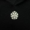 喪服 美品 袷喪服 落款入り しつけ糸付き 縮緬 五つ紋付き 正絹 無地 袷仕立て 身丈164.5cm 裄丈68cm リサイクル着物 着物 未使用品 黒_画像4
