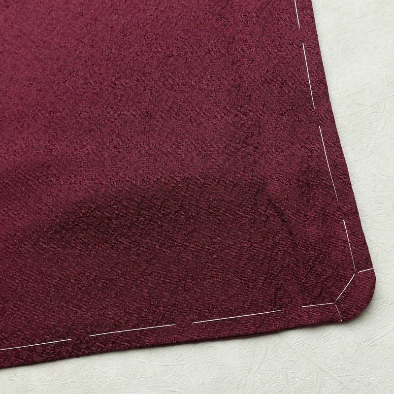 色無地 良品 しつけ糸付き 正絹 無地 袷仕立て 身丈157cm 裄丈63cm リサイクル着物 着物 お茶会 シンプル 紫・藤色_画像14