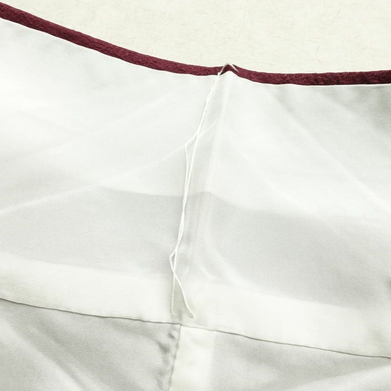 色無地 良品 しつけ糸付き 正絹 無地 袷仕立て 身丈157cm 裄丈63cm リサイクル着物 着物 お茶会 シンプル 紫・藤色_画像17