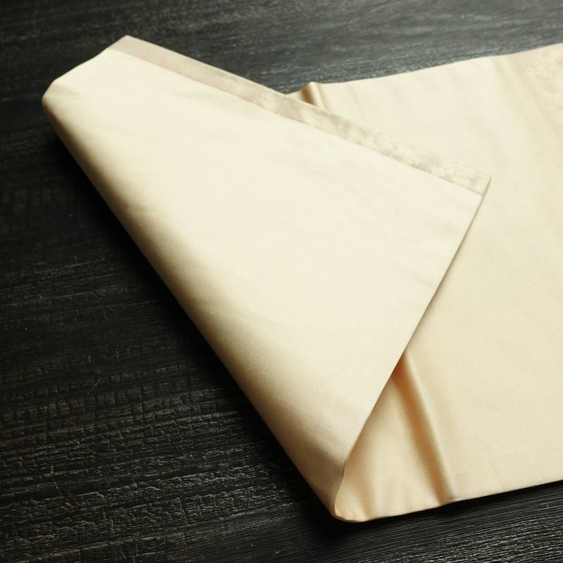 名古屋帯 太鼓柄 正絹 古典柄 名古屋仕立て なごや帯 リサイクル帯 帯 金糸 シンプル ベージュ_画像10