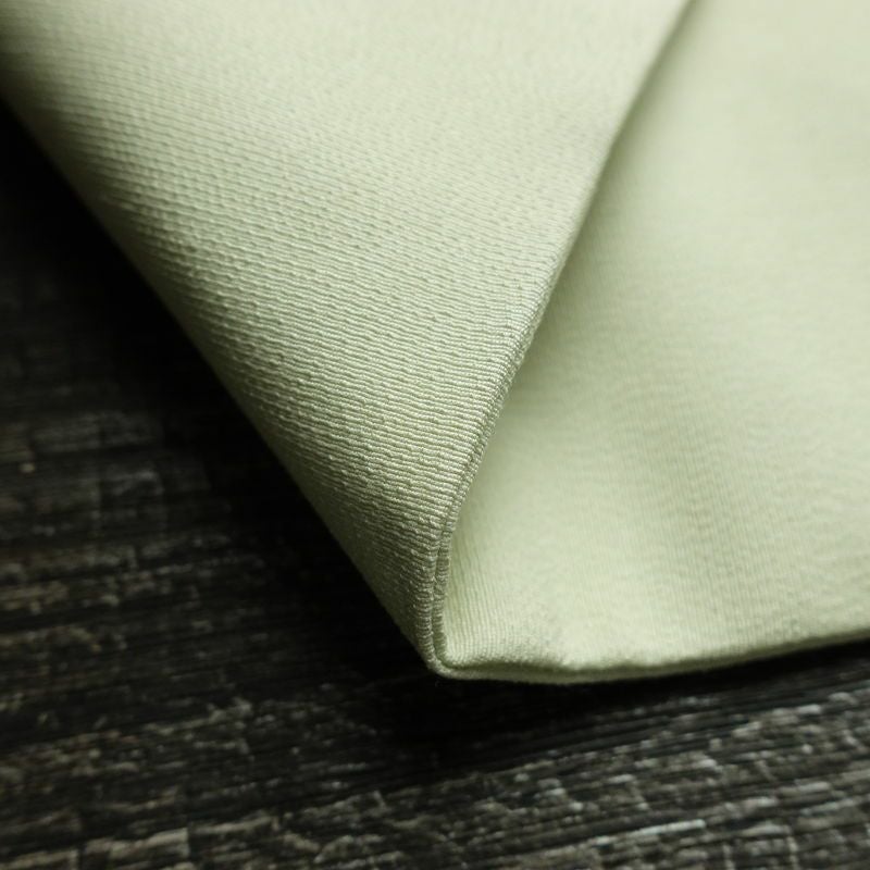 名古屋帯 太鼓柄 正絹 花柄 名古屋仕立て なごや帯 リサイクル帯 帯 シンプル 緑・うぐいす色_画像10