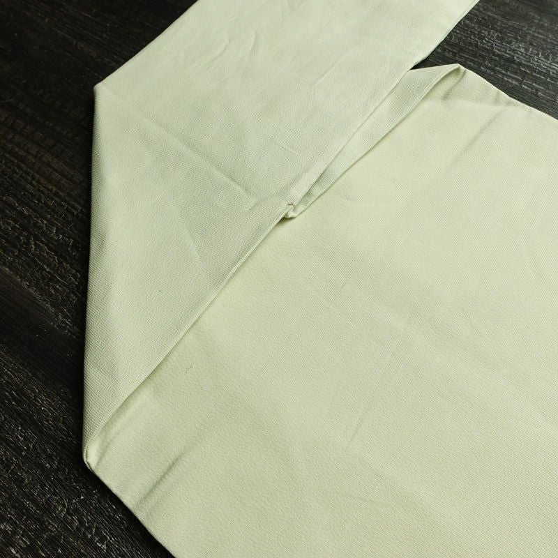 名古屋帯 太鼓柄 正絹 花柄 名古屋仕立て なごや帯 リサイクル帯 帯 シンプル 緑・うぐいす色_画像19