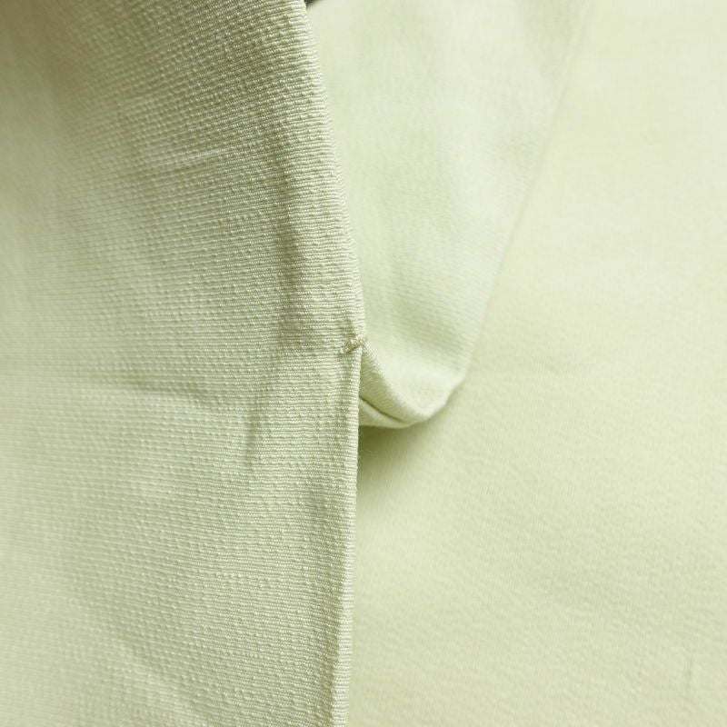 名古屋帯 太鼓柄 正絹 花柄 名古屋仕立て なごや帯 リサイクル帯 帯 シンプル 緑・うぐいす色_画像20