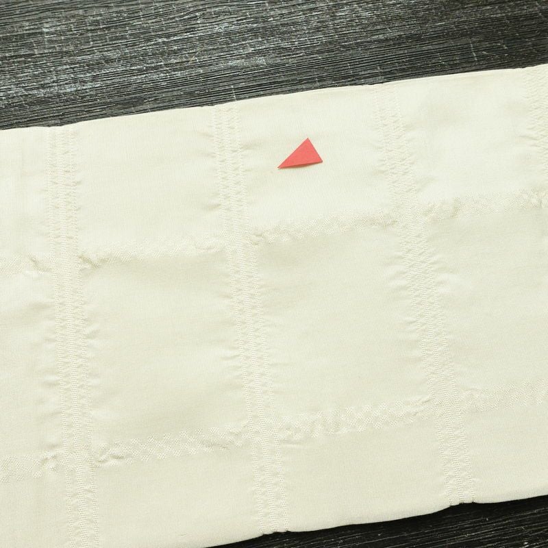 名古屋帯 六通柄 正絹 木の葉・植物柄 名古屋仕立て なごや帯 リサイクル帯 帯 白_画像16