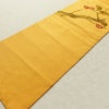 名古屋帯 太鼓柄 相良刺繍 正絹 木の葉・植物柄 名古屋仕立て なごや帯 リサイクル帯 帯 シンプル 洒落 黄・黄土色_画像13