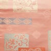 名古屋帯 太鼓柄 良品 正絹 幾何学柄・抽象柄 名古屋仕立て なごや帯 リサイクル帯 帯 金糸 ピンク_画像2