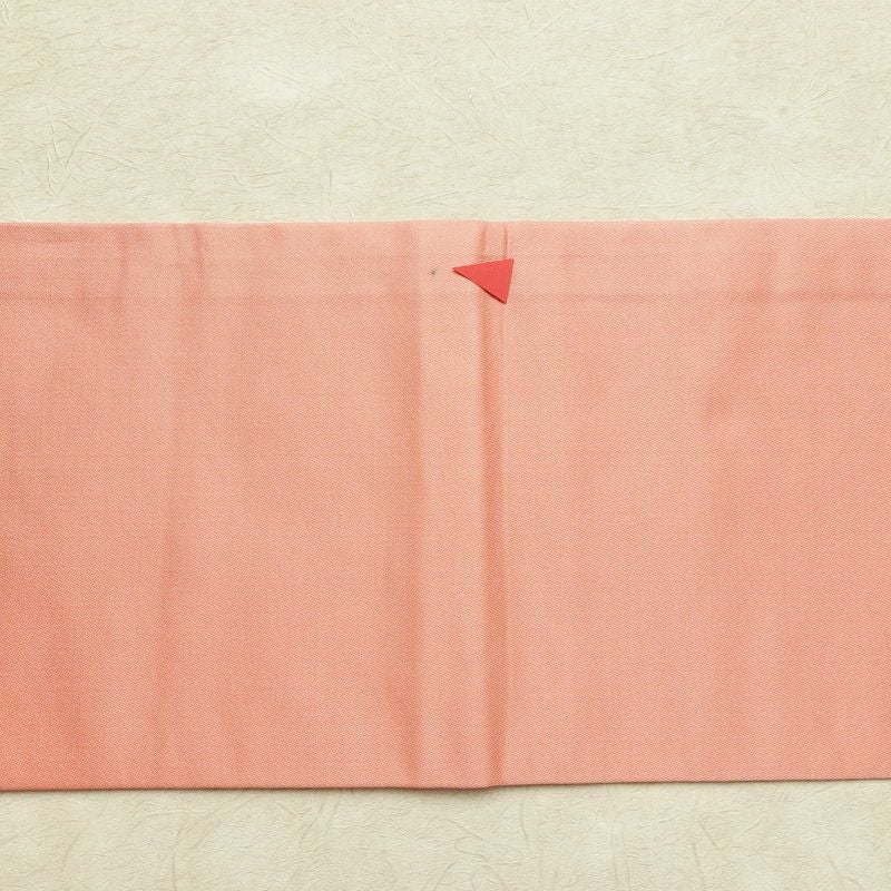 名古屋帯 太鼓柄 良品 正絹 幾何学柄・抽象柄 名古屋仕立て なごや帯 リサイクル帯 帯 金糸 ピンク_画像15