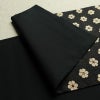 袋帯 六通柄 良品 一般用 正絹 花柄 リサイクル帯 帯 モダン 洒落 黒_画像7
