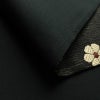 袋帯 六通柄 良品 一般用 正絹 花柄 リサイクル帯 帯 モダン 洒落 黒_画像8