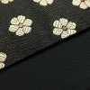 袋帯 六通柄 良品 一般用 正絹 花柄 リサイクル帯 帯 モダン 洒落 黒_画像10