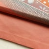 名古屋帯 太鼓柄 正絹 花柄 通し仕立て なごや帯 リサイクル帯 帯 刺繍 箔 ピンク_画像9