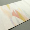 名古屋帯 太鼓柄 つづれ織 正絹 流水・波柄 松葉仕立て なごや帯 リサイクル帯 帯 シンプル 金・銀_画像12