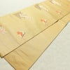 袋帯 太鼓柄 フォーマル用 正絹 古典柄 リサイクル帯 帯 箔 紅葉 梅 菖蒲 松 黄・黄土色_画像9