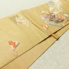 袋帯 太鼓柄 フォーマル用 正絹 古典柄 リサイクル帯 帯 箔 紅葉 梅 菖蒲 松 黄・黄土色_画像12