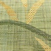 名古屋帯 六通柄 美品 正絹 木の葉・植物柄 通し仕立て なごや帯 リサイクル帯 帯 紬地 緑・うぐいす色_画像6