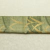 名古屋帯 六通柄 美品 正絹 木の葉・植物柄 通し仕立て なごや帯 リサイクル帯 帯 紬地 緑・うぐいす色_画像16