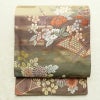 袋帯 六通柄 フォーマル用 正絹 花柄 リサイクル帯 帯 箔 入学式 卒業式 結婚式 七五三 お宮参り 菊 多色使い_画像1