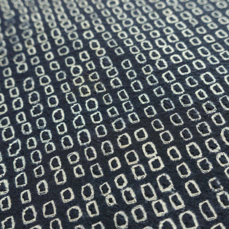 袋帯 全通柄 絞り 正絹 古典柄 リサイクル帯 帯 青・紺_画像5