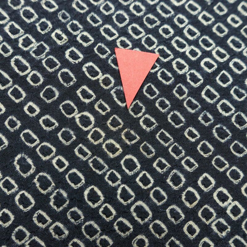 袋帯 全通柄 絞り 正絹 古典柄 リサイクル帯 帯 青・紺_画像8