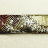 袋帯 六通柄 正絹 花柄 リサイクル帯 帯 引箔 結婚式 成人式 パーティー 華やか 桜 黒_画像13