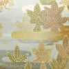 袋帯 六通柄 フォーマル用 正絹 木の葉・植物柄 リサイクル帯 帯 箔 入学式 卒業式 七五三 パーティー お宮参り 華やか グレー_画像2