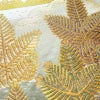 袋帯 六通柄 フォーマル用 正絹 木の葉・植物柄 リサイクル帯 帯 箔 入学式 卒業式 七五三 パーティー お宮参り 華やか グレー_画像3