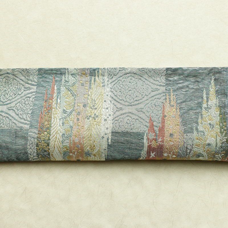 袋帯 六通柄 良品 フォーマル用 正絹 幾何学柄・抽象柄 リサイクル帯 帯 多色使い_画像15