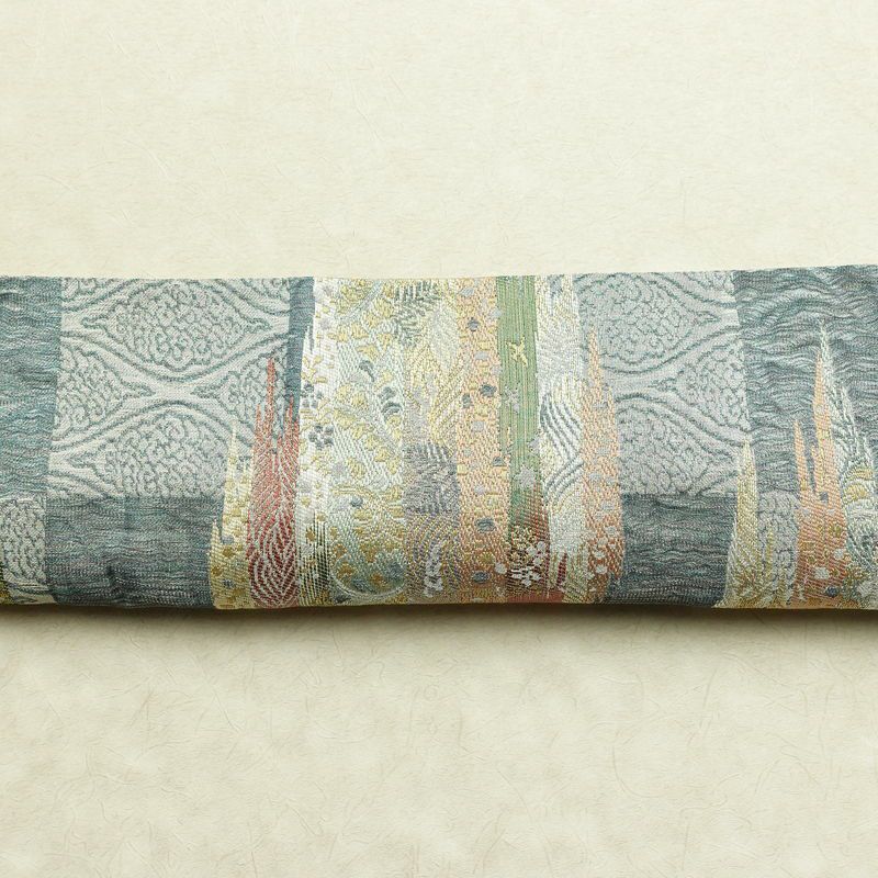 袋帯 六通柄 良品 フォーマル用 正絹 幾何学柄・抽象柄 リサイクル帯 帯 多色使い_画像16