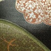 袋帯 元禄唐草文様 六通柄 美品 フォーマル用 未仕立て 正絹 古典柄 リサイクル帯 帯 箔 黒_画像6