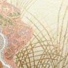 袋帯 六通柄 美品 フォーマル用 正絹 木の葉・植物柄 リサイクル帯 帯 箔 入学式 卒業式 結婚式 七五三 お宮参り 四季花 紅葉 松 桜 ベージュ_画像4