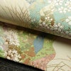 袋帯 六通柄 美品 フォーマル用 正絹 木の葉・植物柄 リサイクル帯 帯 箔 入学式 卒業式 結婚式 七五三 お宮参り 四季花 紅葉 松 桜 ベージュ_画像8