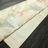 袋帯 六通柄 美品 フォーマル用 正絹 木の葉・植物柄 リサイクル帯 帯 箔 入学式 卒業式 結婚式 七五三 お宮参り 四季花 紅葉 松 桜 ベージュ_画像9