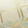 袋帯 六通柄 美品 フォーマル用 正絹 木の葉・植物柄 リサイクル帯 帯 入学式 卒業式 結婚式 七五三 パーティー お宮参り 上品 クリーム_画像5