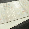 袋帯 六通柄 美品 フォーマル用 正絹 木の葉・植物柄 リサイクル帯 帯 入学式 卒業式 結婚式 七五三 パーティー お宮参り 上品 クリーム_画像12