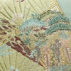 袋帯 六通柄 美品 フォーマル用 正絹 木の葉・植物柄 リサイクル帯 帯 入学式 卒業式 結婚式 七五三 パーティー お宮参り 上品 松 緑・うぐいす色_画像5