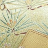 袋帯 六通柄 美品 フォーマル用 正絹 木の葉・植物柄 リサイクル帯 帯 入学式 卒業式 結婚式 七五三 パーティー お宮参り 上品 松 緑・うぐいす色_画像6