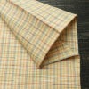 単衣 紬 良品 バチ衿仕立て 正絹 チェック・格子柄 単衣仕立て 身丈154.5cm 裄丈65cm リサイクル着物 着物 カジュアル ベージュ_画像15