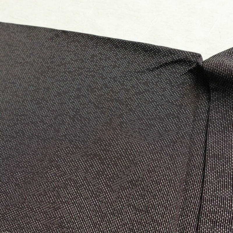 単衣 紬 バチ衿仕立て 正絹 木の葉・植物柄 単衣仕立て 身丈156cm 裄丈63.5cm リサイクル着物 着物 薄物 グレー_画像16