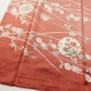付け下げ 良品 綸子 一つ紋付き トールサイズ 正絹 花柄 袷仕立て 身丈169cm 裄丈68cm リサイクル着物 着物 箔 金彩 入学式 卒業式 結婚式 七五三 パーティー お宮参り フォーマル 菊 ピンク_画像4
