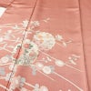 付け下げ 良品 綸子 一つ紋付き トールサイズ 正絹 花柄 袷仕立て 身丈169cm 裄丈68cm リサイクル着物 着物 箔 金彩 入学式 卒業式 結婚式 七五三 パーティー お宮参り フォーマル 菊 ピンク_画像5