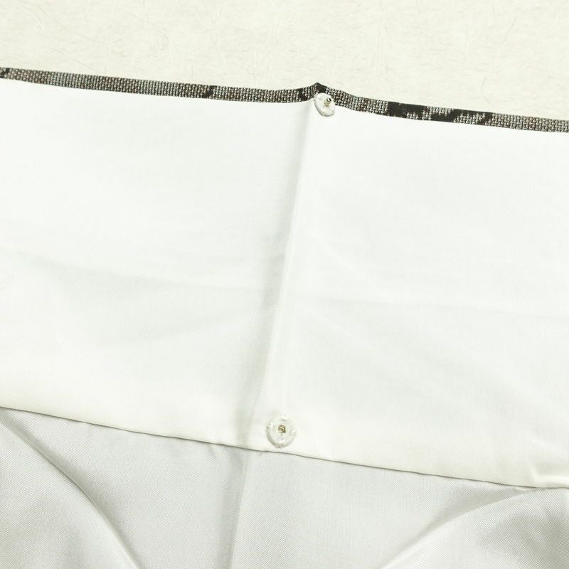 紬 良品 正絹 花柄 袷仕立て 身丈158cm 裄丈64.5cm リサイクル着物 着物 茶_画像17