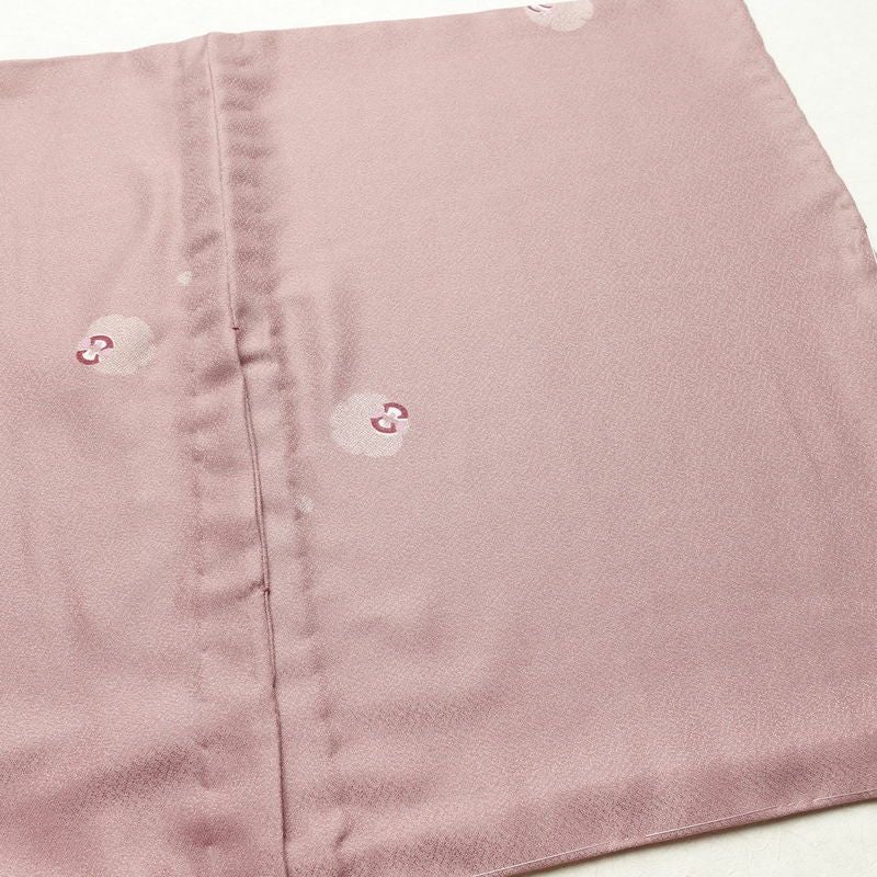 単衣 小紋 美品 しつけ糸付き 飛び柄 ポリエステル 古典柄 単衣仕立て 身丈168cm 裄丈68cm リサイクル着物 着物 シンプル ピンク_画像13