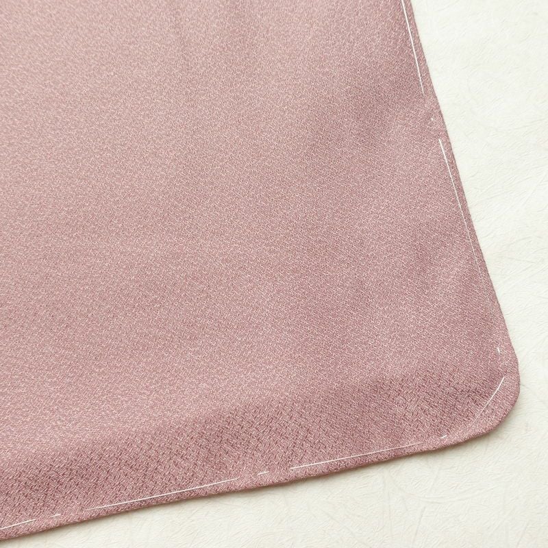 単衣 小紋 美品 しつけ糸付き 飛び柄 ポリエステル 古典柄 単衣仕立て 身丈168cm 裄丈68cm リサイクル着物 着物 シンプル ピンク_画像15