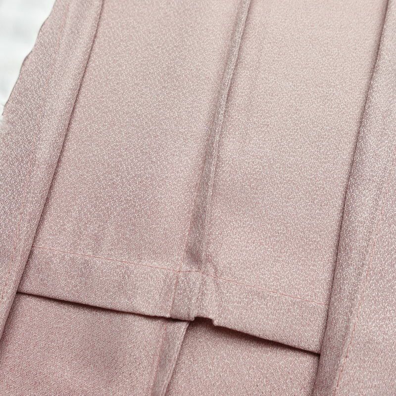 単衣 小紋 美品 しつけ糸付き 飛び柄 ポリエステル 古典柄 単衣仕立て 身丈168cm 裄丈68cm リサイクル着物 着物 シンプル ピンク_画像18