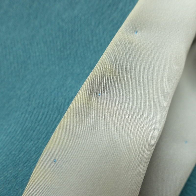 付け下げ 金駒刺繍 絞り 正絹 古典柄 袷仕立て 身丈158.5cm 裄丈65.5cm リサイクル着物 着物 箔 入学式 卒業式 結婚式 パーティー フォーマル 青・紺_画像17