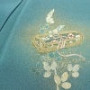 付け下げ 金駒刺繍 絞り 正絹 古典柄 袷仕立て 身丈158.5cm 裄丈65.5cm リサイクル着物 着物 箔 入学式 卒業式 結婚式 パーティー フォーマル 青・紺_画像19
