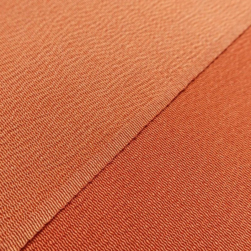 帯揚げ帯締めセット 美品 セット品 縮緬 正絹 幾何学柄・抽象柄 モダン 和装小物 橙_画像7